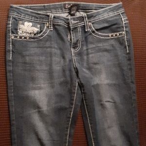 Dark blue skinny jeans